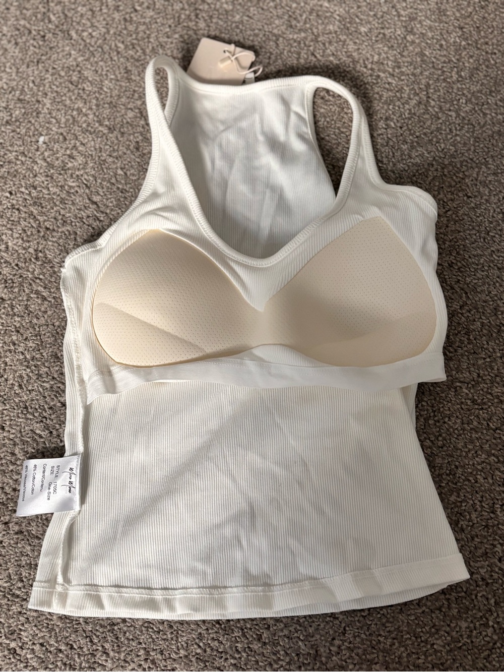 Padded Women's Racerback Tank Top - Picture 4 of 4